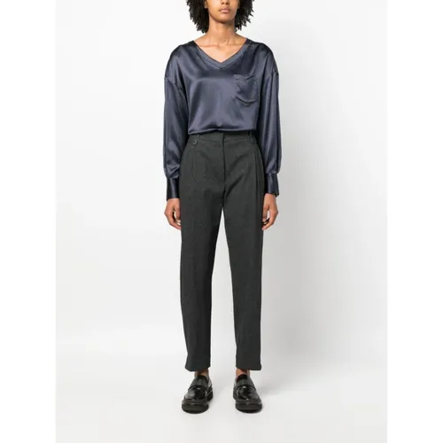 Trousers > Straight Trousers - - Brunello Cucinelli - Modalova