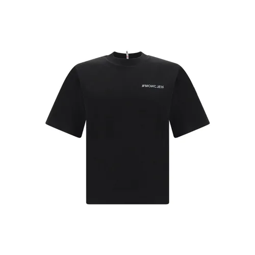 Moncler - Tops > T-Shirts - Black - Moncler - Modalova