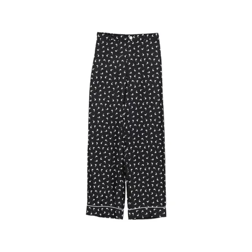 Trousers > Wide Trousers - - Moschino - Modalova