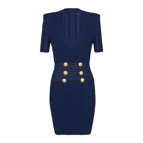 Dresses > Day Dresses > Knitted Dresses - - Balmain - Modalova
