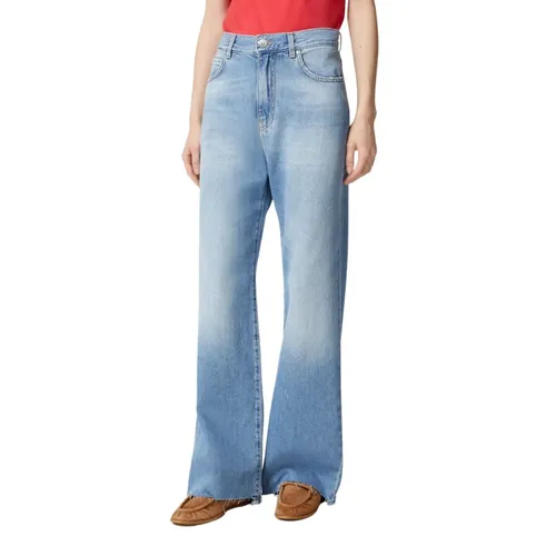 Pinko - Jeans > Wide Jeans - Blue - Pinko - Modalova