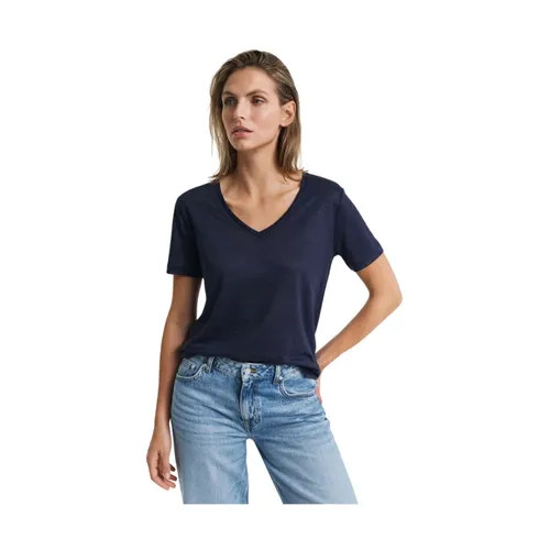 Gant - Tops > T-Shirts - Blue - Gant - Modalova