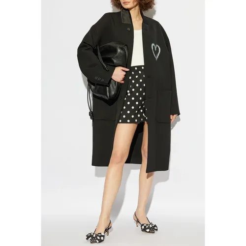 Coats > Single-Breasted Coats - - Moschino - Modalova