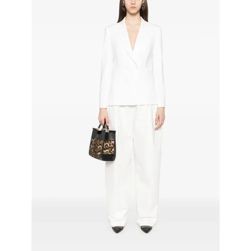 Pinko - Jackets > Blazers - White - Pinko - Modalova