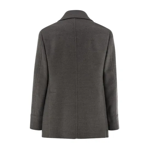 Coats > Double-Breasted Coats - - Brunello Cucinelli - Modalova