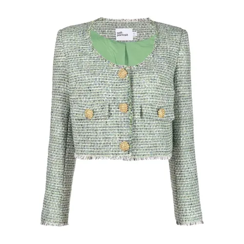 Jackets > Tweed Jackets - - Self Portrait - Modalova