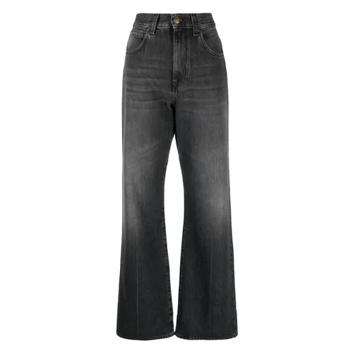 Pinko - Jeans > Wide Jeans - Gray - Pinko - Modalova