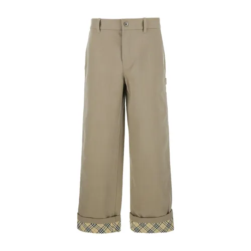 Trousers > Straight Trousers - - Burberry - Modalova