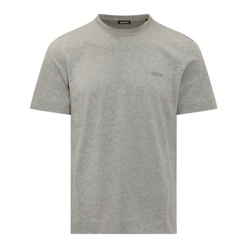 Zegna - Tops > T-Shirts - Gray - Zegna - Modalova