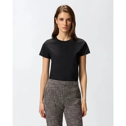 Pinko - Tops > T-Shirts - Black - Pinko - Modalova