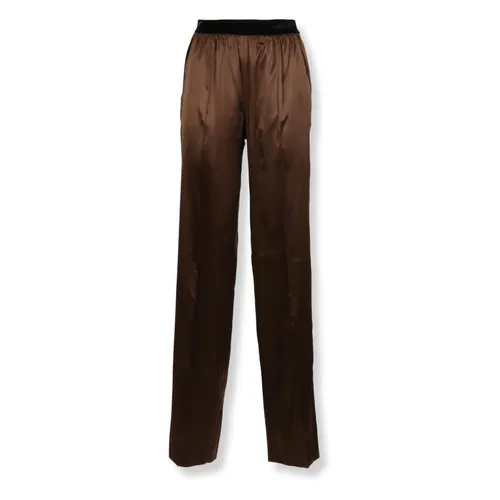 Trousers > Wide Trousers - - Tom Ford - Modalova