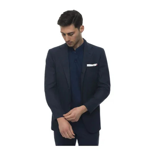 Kiton - Jackets > Blazers - Blue - Kiton - Modalova