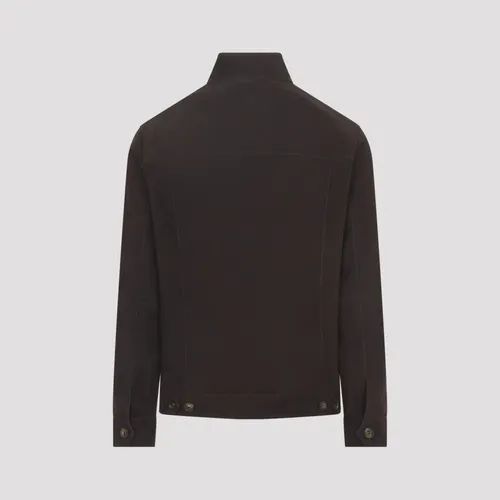 Jackets > Leather Jackets - - Canali - Modalova