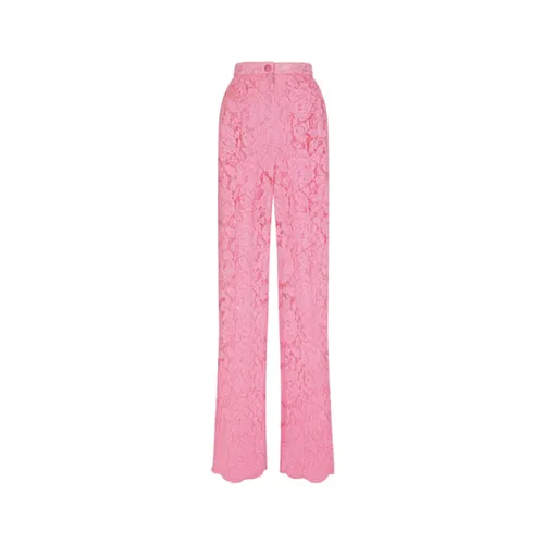 Trousers > Straight Trousers - - Dolce & Gabbana - Modalova