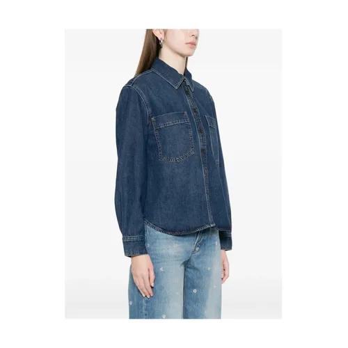 Blouses & Shirts > Denim Shirts - - Frame - Modalova