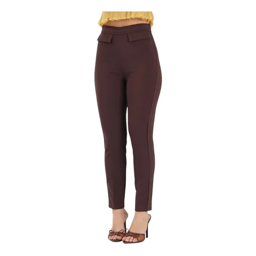 Trousers > Slim-fit Trousers - - Elisabetta Franchi - Modalova