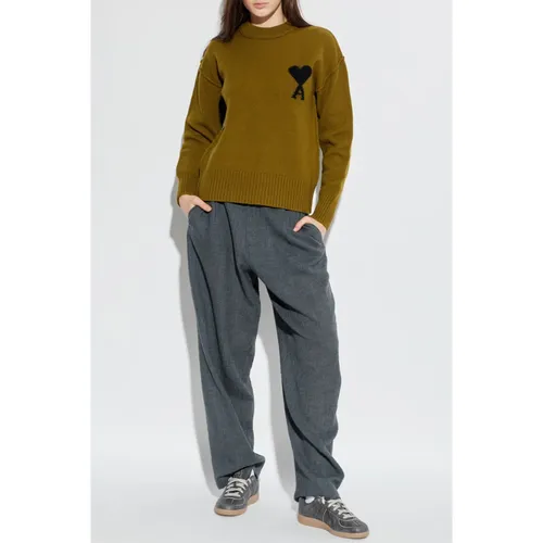 Knitwear > Round-neck Knitwear - - Ami Paris - Modalova