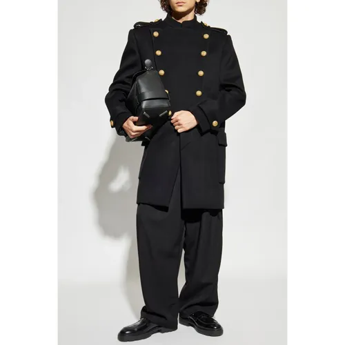 Coats > Double-Breasted Coats - - Balmain - Modalova