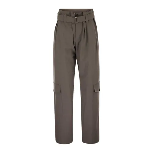 Trousers > Straight Trousers - - Brunello Cucinelli - Modalova