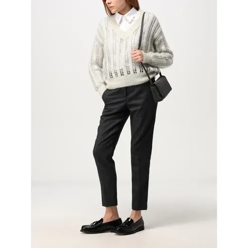 Knitwear > V-neck Knitwear - - Brunello Cucinelli - Modalova