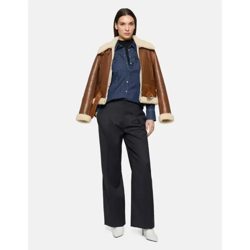 Trousers > Wide Trousers - - Dondup - Modalova