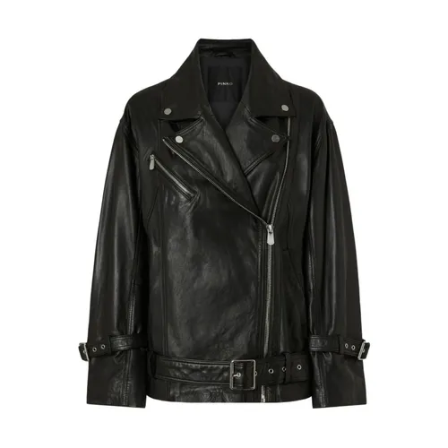 Jackets > Leather Jackets - - Pinko - Modalova