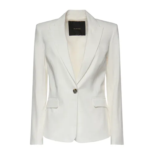 Pinko - Jackets > Blazers - White - Pinko - Modalova