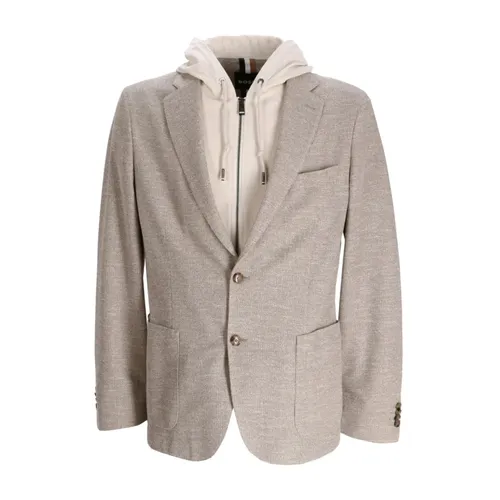 Hugo - Jackets > Blazers - Beige - Hugo - Modalova