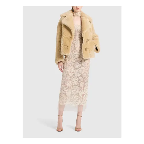 Jackets > Faux Fur & Shearling Jackets - - Ermanno Scervino - Modalova