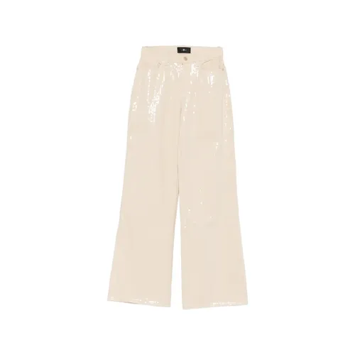 Trousers > Wide Trousers - - 7 For All Mankind - Modalova