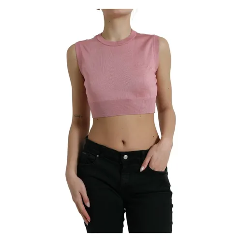 Tops > Sleeveless Tops - - Dolce & Gabbana - Modalova