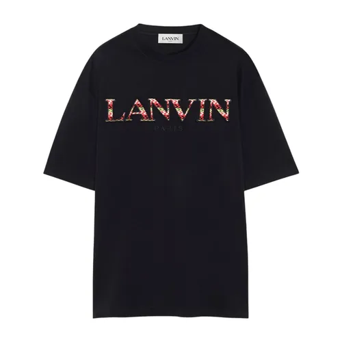 Lanvin - Tops > T-Shirts - Black - Lanvin - Modalova