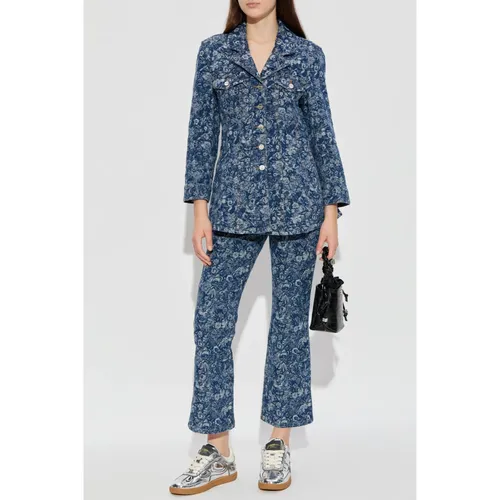Jeans > Cropped Jeans - - Ganni - Modalova