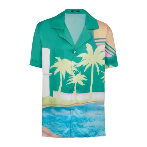 Shirts > Short Sleeve Shirts - - Balmain - Modalova