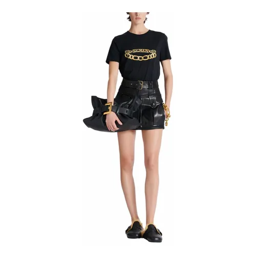 Balmain - Tops > T-Shirts - Black - Balmain - Modalova