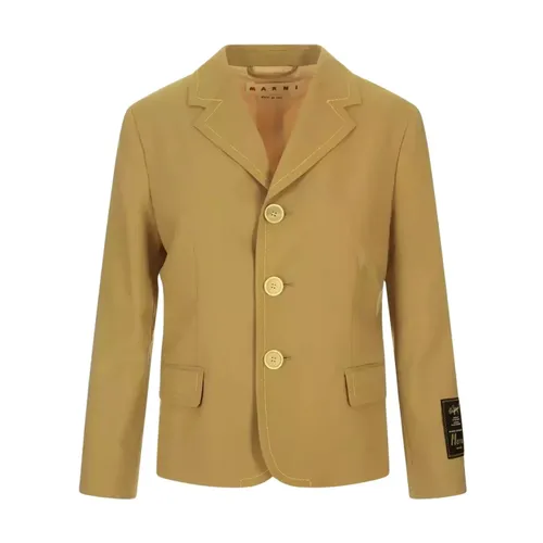 Marni - Jackets > Blazers - Beige - Marni - Modalova