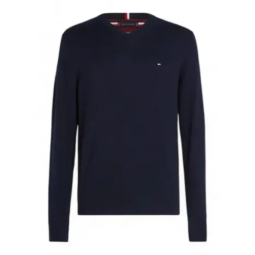 Knitwear > V-neck Knitwear - - Tommy Hilfiger - Modalova
