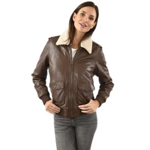 Jackets > Leather Jackets - - La Canadienne - Modalova