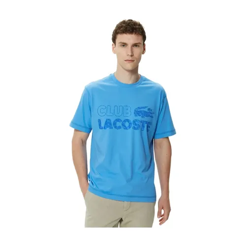 Lacoste - Tops > T-Shirts - Blue - Lacoste - Modalova