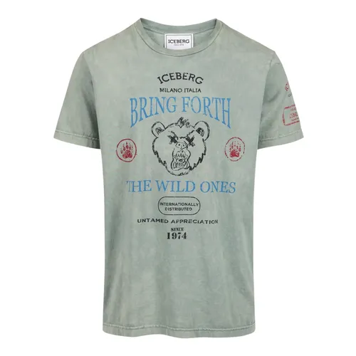 Iceberg - Tops > T-Shirts - Green - Iceberg - Modalova