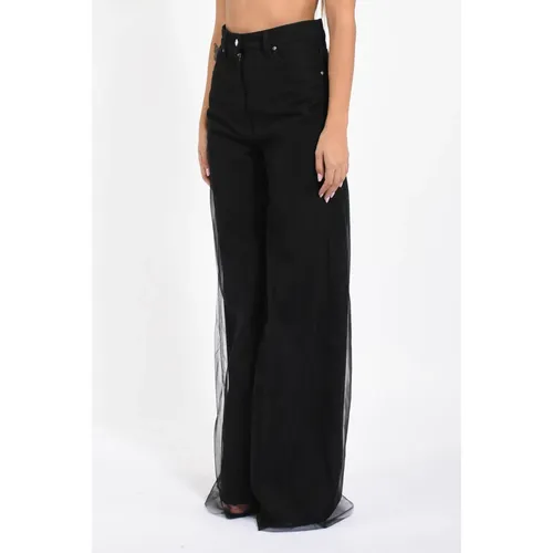 Trousers > Wide Trousers - - Msgm - Modalova