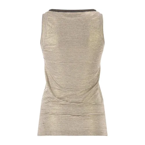 Tops > Sleeveless Tops - - Brunello Cucinelli - Modalova