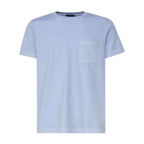 Fay - Tops > T-Shirts - Blue - Fay - Modalova