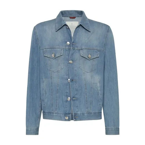 Jackets > Denim Jackets - - Brunello Cucinelli - Modalova