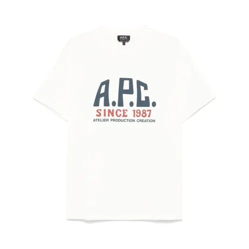 A.p.c. - Tops > T-Shirts - White - A.p.c. - Modalova
