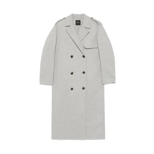 Coats > Double-Breasted Coats - - Theory - Modalova