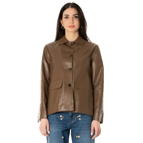 Jackets > Leather Jackets - - Max Mara Weekend - Modalova
