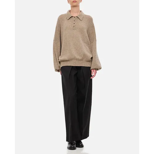 Trousers > Wide Trousers - - Khaite - Modalova