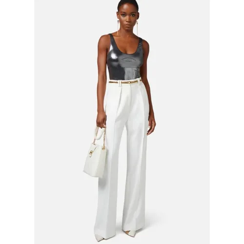 Trousers > Wide Trousers - - Elisabetta Franchi - Modalova