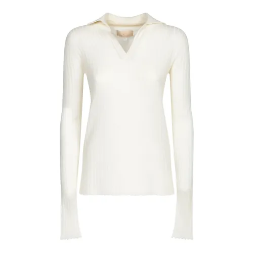 Knitwear > V-neck Knitwear - - 120% Lino - Modalova